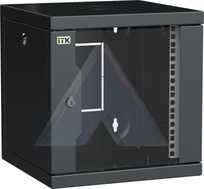 ITK LINEA WS Шкаф 10& 6U 320х310мм дверь обзорная со стеклом черный