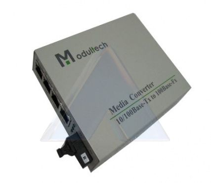 MT-8110SB-14-20A/MT-8110SB-14-20B: 100Мбит/с медиаконвертер с 4 RJ-45-портами FastEthernet
