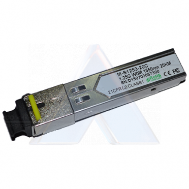 Модуль оптический одноволоконный SFP WDM, SC, 1550нм, 20км, DDM