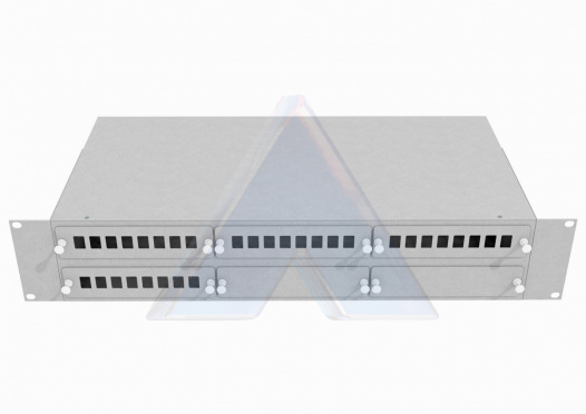 Кросс 19” в стойку LSR-48-пустой 4 планки SC 2 заглушки